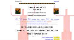Desktop Screenshot of nativeamericanchurch.com